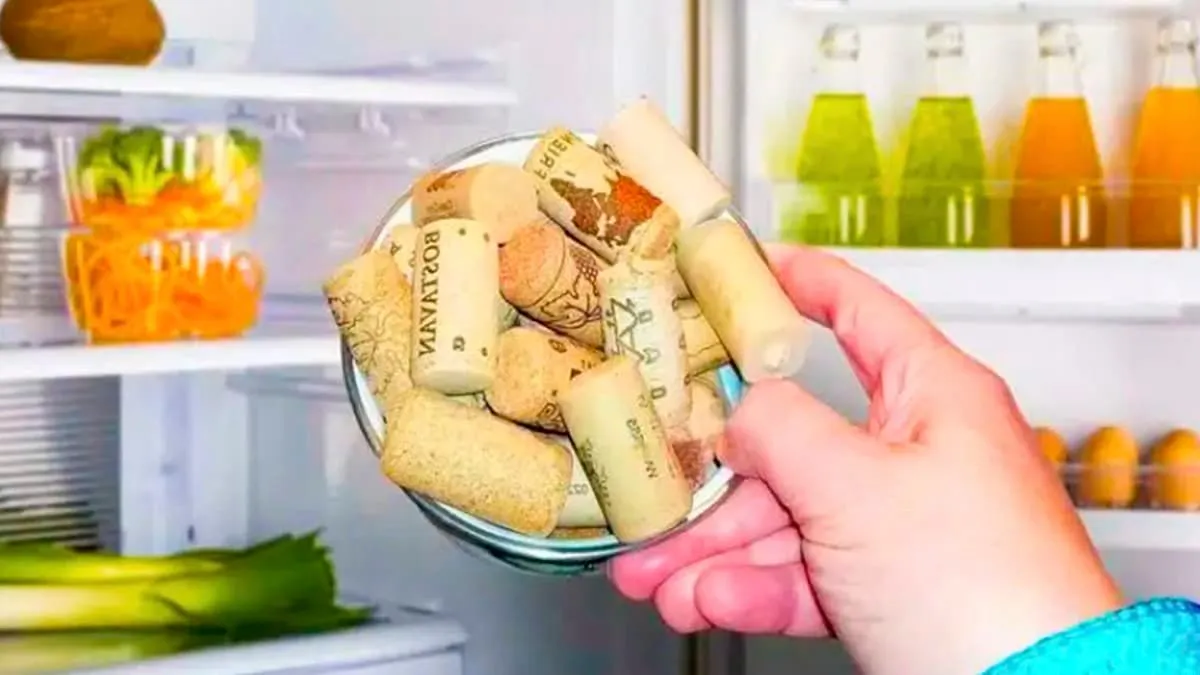 Der geniale korkentrick für einen frischen kühlschrank